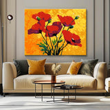 Grind nach Zahlen für Erwachsene Mohnblumen