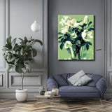 Malen nach Zahlen für Erwachsene Weisse Iris