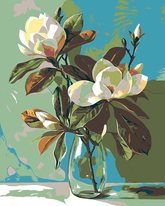 Malen nach Zahlen Weiße Iris