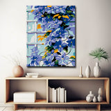 Grind nach Zahlen Rankpflanze blaulila