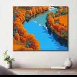 Painting by Numbers Lake from Above