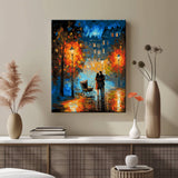 Grind nach Zahlen Liebespaar auf Brücke