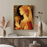 Malen nach Zahlen Frau im 18. Jahrhundert