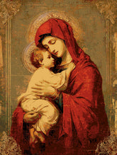 Malen nach Zahlen maria mit kind