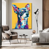 Grind nach Zahlen Chihuahua abstrakt