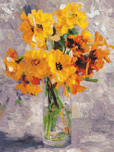 Grind nach Zahlen Gelbe Blumen