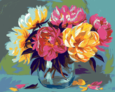 Grind nach rosarote pfingstrosen