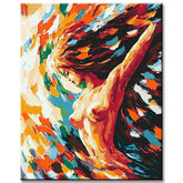 Malen nach Zahlen Akt Frau abstrakt