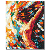 Malen nach Zahlen Akt Frau abstrakt