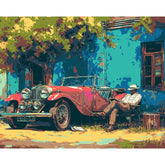 Grind after Zahlen Bauer und Oldtimer