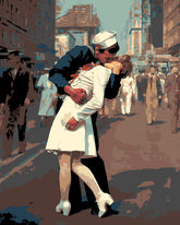 Grind nach zahlen liebespaar schwarz weiss