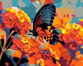 Grind after the blue iris and glitter