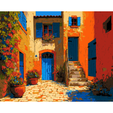 Grind after a picture of the Mediterranean courtyard