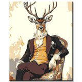 Malen nach Zahlen Hirsch als Prinz