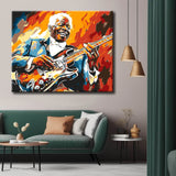 Malen nach Zahlen Bild Gitarrist