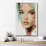 Malen nach Zahlen Abstrakte Kunst Frau Gesicht Modern Art