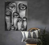 Malen nach Zahlen Abstrakte Kunst Gesichter Urbane Welt