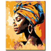 Malen nach Zahlen Afrika Frauen Portrait