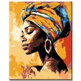 Malen nach Zahlen Afrika Frauen Portrait