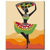 Malen nach Zahlen Afrika Kunst Träger - DC 07