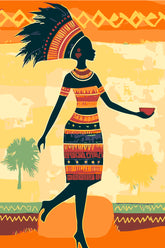 Malen nach Zahlen Afrika Kunst Träger - DC 08