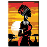 Malen nach Zahlen Afrika Kunst Träger - DC 09