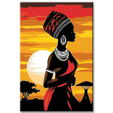 Malen nach Zahlen Afrika Kunst Träger - DC 09