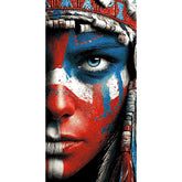 Paint by Numbers Woman Native American Tradition America