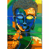 Schlafender Buddha Malkunst - 3-teilig (Triptychon)