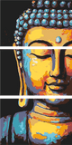Grinding nach Zahlen Schlafender Buddha Tradition - 3 parts (Triptychon)