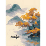 Malen nach Zahlen China Blaue See