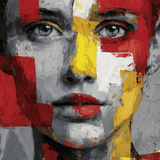 Malen nach Zahlen Moderne Kunst Frau Gesicht