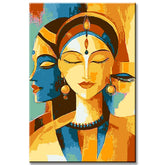 Malen nach Zahlen Moderne Kunst Afrika Gesichter