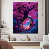 Paint-by-Numbers Fantasy Tree