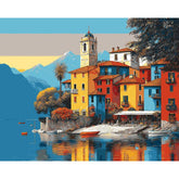 Malen nach Zahlen insel im see italien