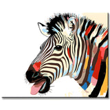Malen nach Zahlen Tiere Zebra