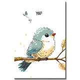 Paint by Numbers Bird waiting for you
