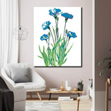 Malen nach Zahlen für Erwachsene Blumen KornBlumen