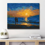 Paint by Numbers for Adults Couple on the Beach