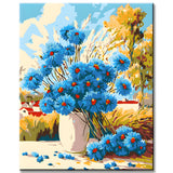 Paint by Numbers for Adults Cornflower Bouquet