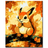 Painting by Numbers for Adults Animals Comic Squirrel