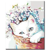 Malen nach Zahlen für Erwachsene Katze auf dem Sofa