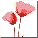 Malen nach Zahlen rote Blume