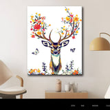 Malen nach Zahlen hirsch Blumengeweih