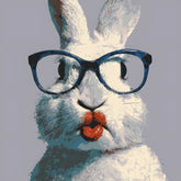 Malen nach Zahlen Tiere Hase rosa