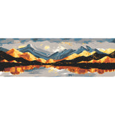Malen nach Zahlen Bergsee Spiegelung