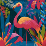 Malen nach Zahlen Flamingo Family