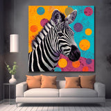 Grind nach Zahlen Zebra Punkte schwarz