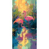 Paint by Numbers Flamingo Sunrise