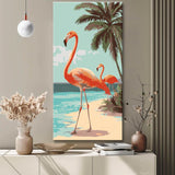Grind nach Zahlen Flamingo Couple